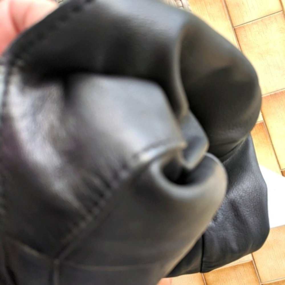 EASTER SALE DORMEIUL ENGLAND Sz S genuine soft leather black motorcycle jacket - Picture 10 of 11